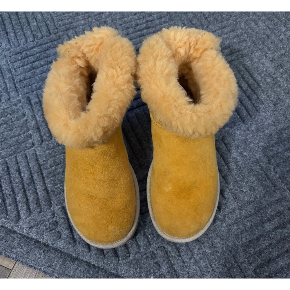 UGG Selene Yellow Rope Tie Back Boots